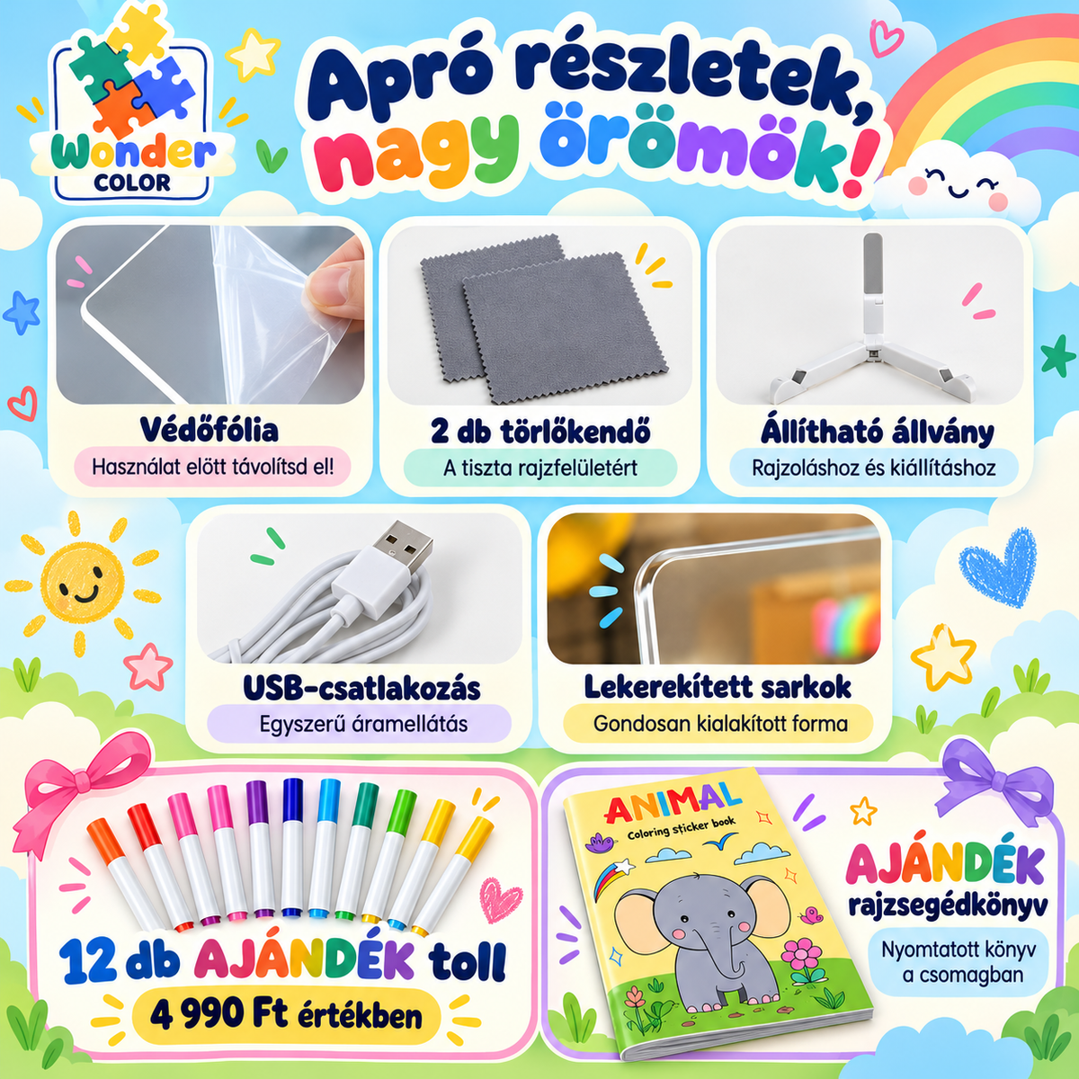 ColorWonder - Különleges rajztábla